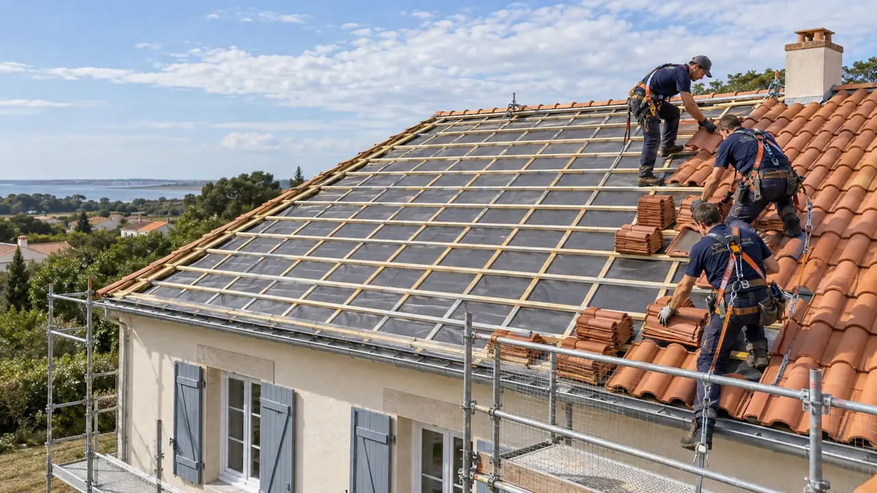 Maison sous la pluie en Vendée
